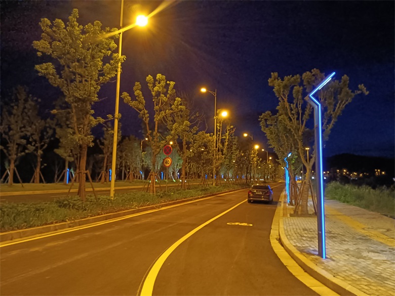 景观灯、路灯助力龙南市龙南大道提升改造工程建�? width=